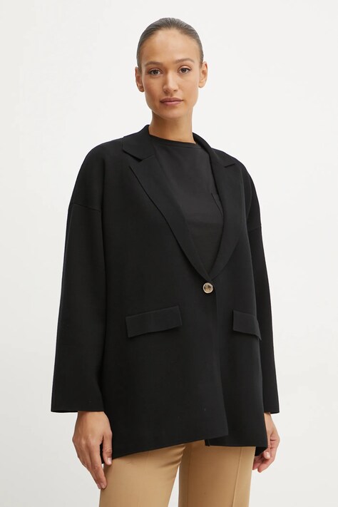 Liu Jo sacou culoarea negru, oversize, neted, WF4424 MS99E