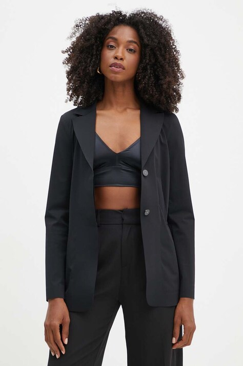 Σακάκι Max Mara Leisure χρώμα: μαύρο, 2426916017600