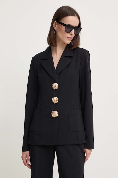 Joseph Ribkoff sacou culoarea negru, un singur rand de nasturi, neted, 243160