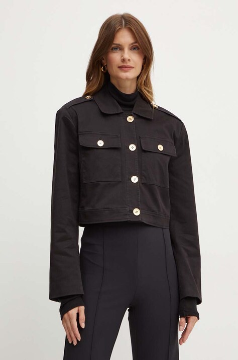 MICHAEL Michael Kors geaca femei, culoarea negru, de tranzitie, MT4108E3X6