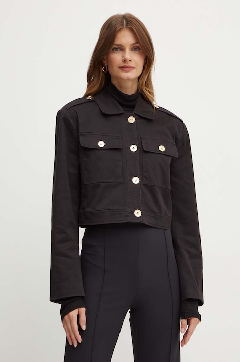 Bunda MICHAEL Michael Kors dámska, čierna farba, prechodná, MT4108E3X6