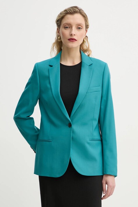 PS Paul Smith sacou culoarea verde, un singur rand de nasturi, neted, W2R.248J.N31053