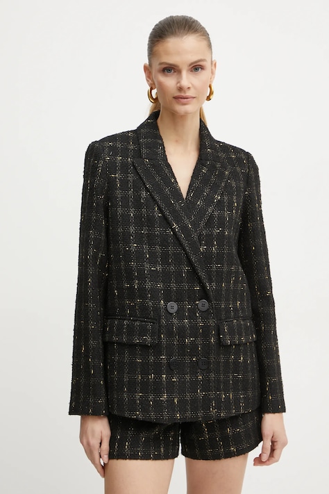 Σακάκι Twinset χρώμα: μαύρο, 242TT2154