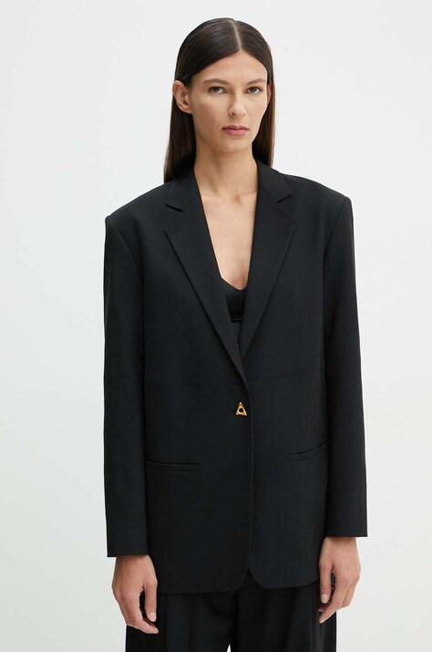 Пиджак AERON цвет чёрный однобортный однотонная CRBL047474