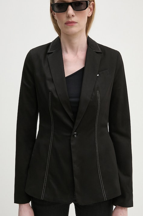 G-Star sacou culoarea negru, un singur rand de nasturi, uni, D25208-D715