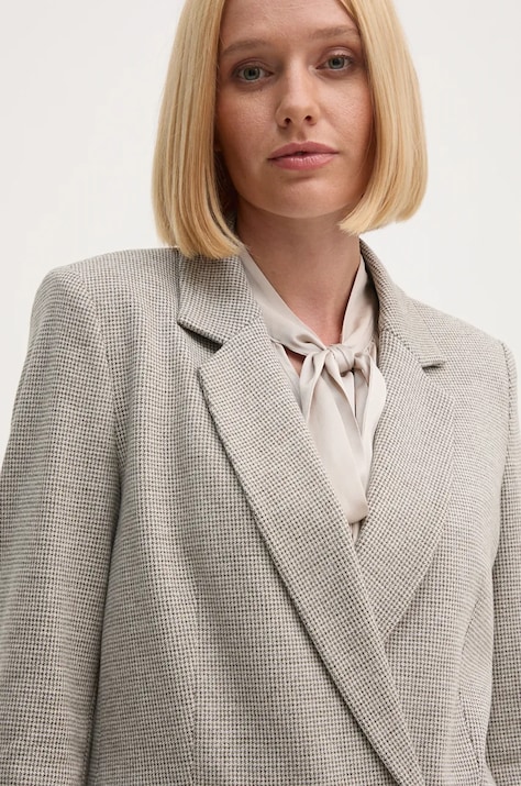 OUI sacou culoarea bej, cu doua randuri de nasturi, modelator, 89072
