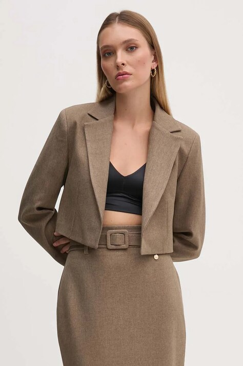 Artigli sacou culoarea bej, desfacut, melanj, ACGI000649