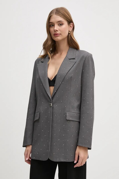 Пиджак Gaudi цвет серый однобортный 421FD35017