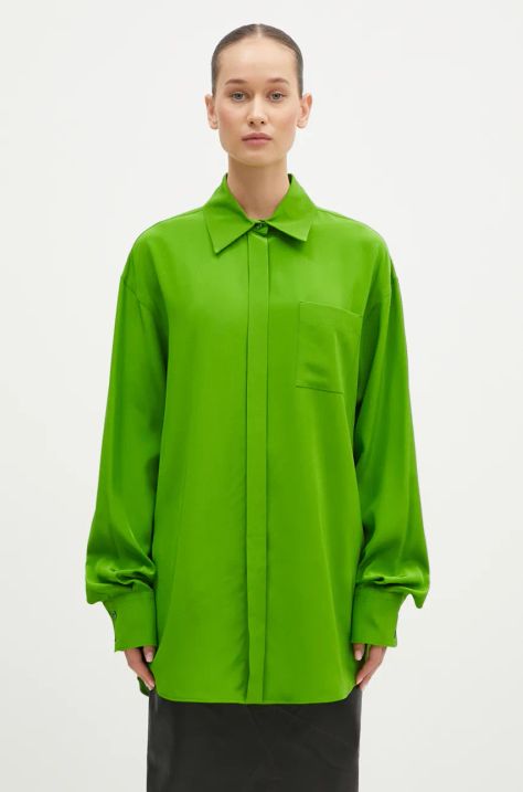 Sportmax camicia in seta Tonale colore verde  2422196012600