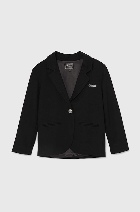 Otroški suknjič Guess črna barva, J4YN00 KAUH0