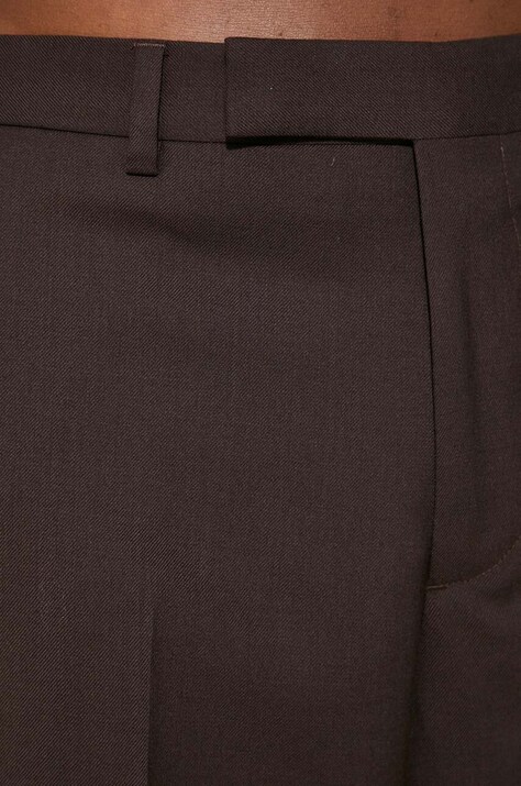 Вовняний костюм Paul Smith — AW24-KZM01C, коричневий — фото 8