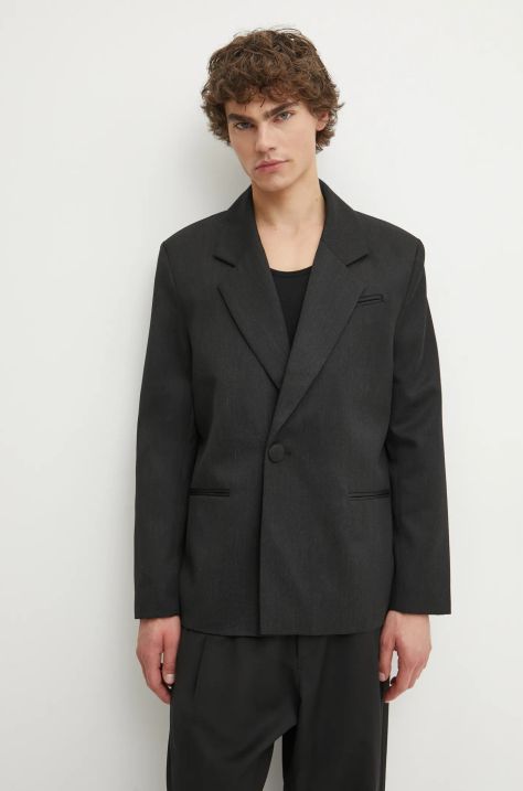 Won Hundred blazer con aggiunta di lana colore nero 3215-14221