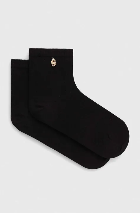 Čarape BOSS za žene, boja: crna, 50521121
