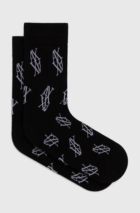 Шкарпетки Armani Exchange жіночі колір чорний 946026 4F433