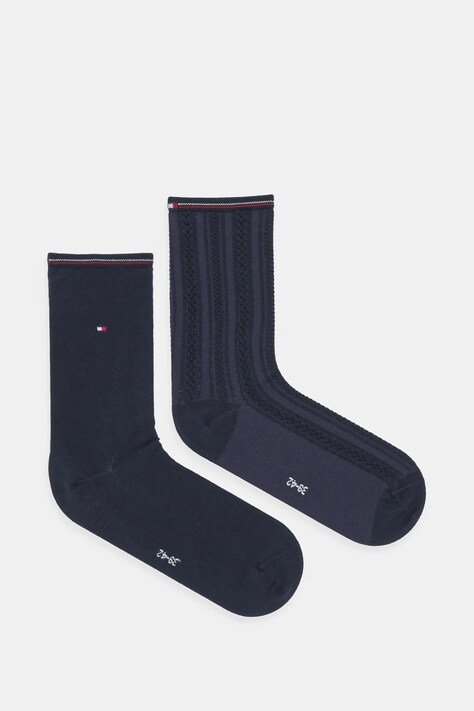 Tommy Hilfiger sosete 2-pack femei, culoarea albastru marin, 701229856
