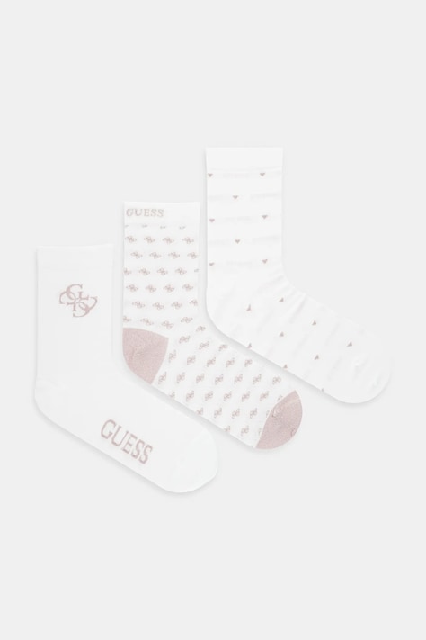 Guess skarpetki 3-pack kolor biały O4BG03.KCJ20
