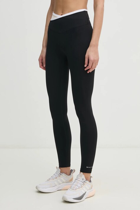 P.E Nation leggins de antrenament Status culoarea negru, cu imprimeu, 244G242