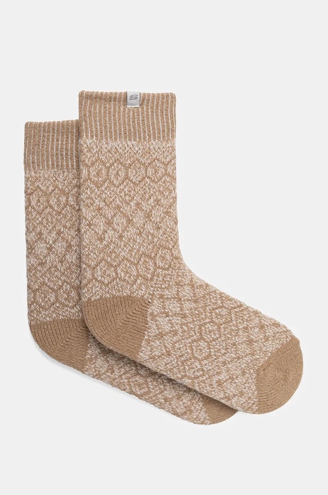 Skechers zokni 2 pár bézs, női, SK41047