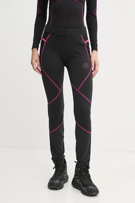 LA Sportiva leggins sport Primal femei, culoarea negru, cu imprimeu, Q21999411