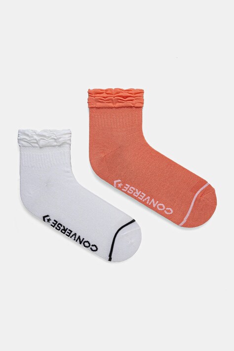 Ponožky Converse 2-pack dámské, bílá barva, E1306W-2001