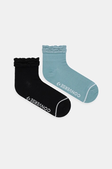 Ponožky Converse 2-pack dámské, černá barva, E1306B-2001