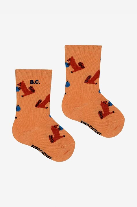 Детски чорапи Bobo Choses Hungry Squirrel в оранжево 224AH009