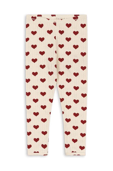 Konges Sløjd gyerek pamut legging MINNIE PANTS GOTS bézs, sima, KS101612