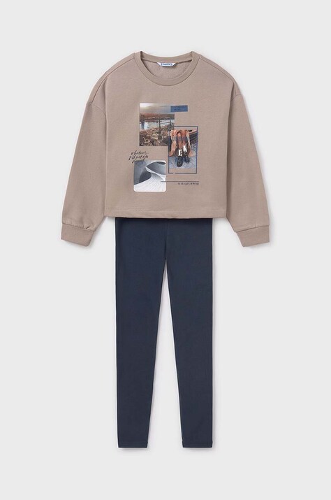 Детски суичър и клин Mayoral в тъмносиньо 7754