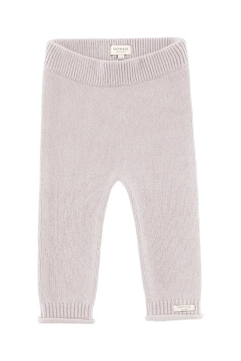 Детские шерстяные леггинсы Donsje Trig Merino Wool Trousers цвет розовый однотонные 3034800