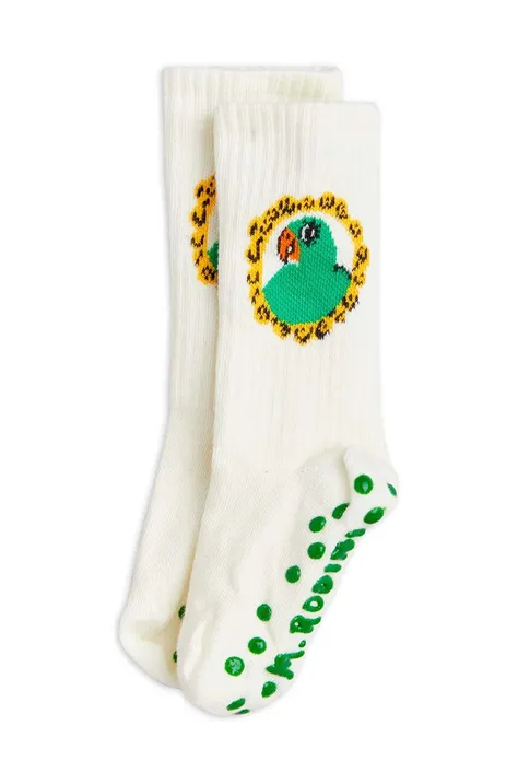 Дитячі шкарпетки Mini Rodini Parrot колір білий