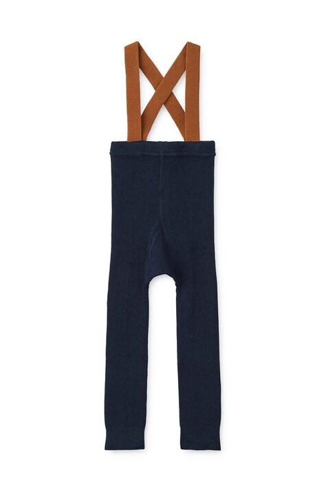 Liewood leggins din bumbac pentru bebeluși Cuno Tights culoarea albastru marin, neted, LW19162
