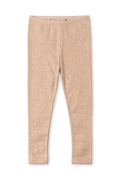 Konges Sløjd leggins copii ROLI PANTS culoarea bej, neted, KS102091