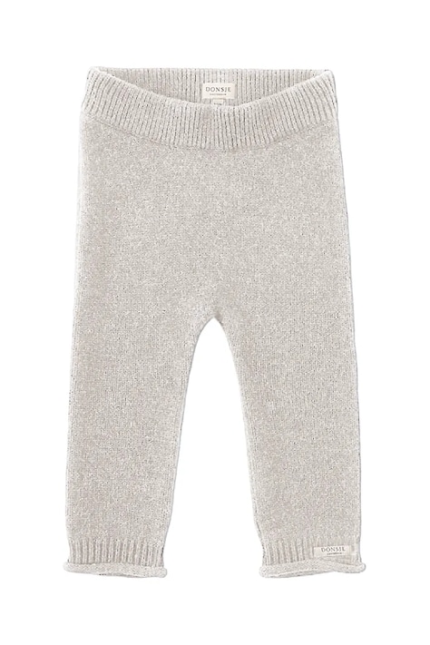 Donsje legginsy wełniane niemowlęce Trig Merino Wool Trousers kolor beżowy gładkie 3034800