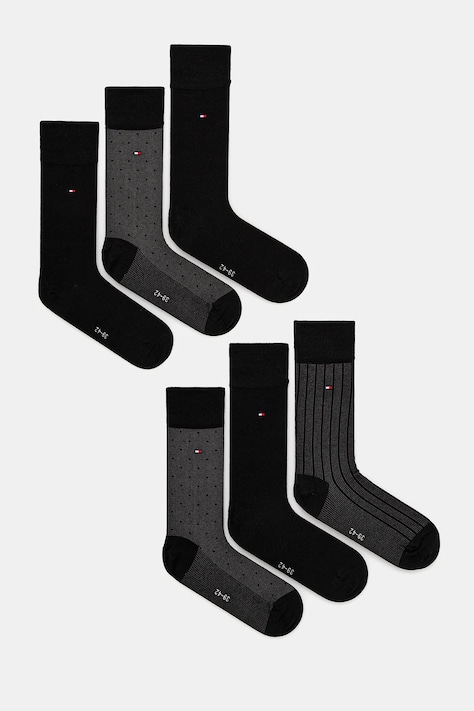 Шкарпетки Tommy Hilfiger 6-pack чоловічі колір чорний 101013215