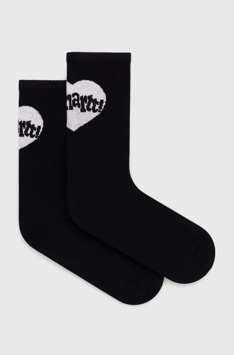 Carhartt WIP skarpetki Amour Socks męskie kolor czarny I033618.0D2XX