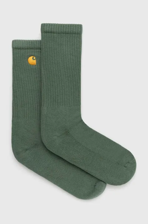 Carhartt WIP socks Chase Socks men's green color I029421.29YXX