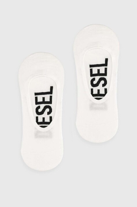 Шкарпетки Diesel SKM-HIDEPAT-TWOPACK SOCKS 2PACK 2-pack чоловічі колір білий 00S0MG.0IQAS