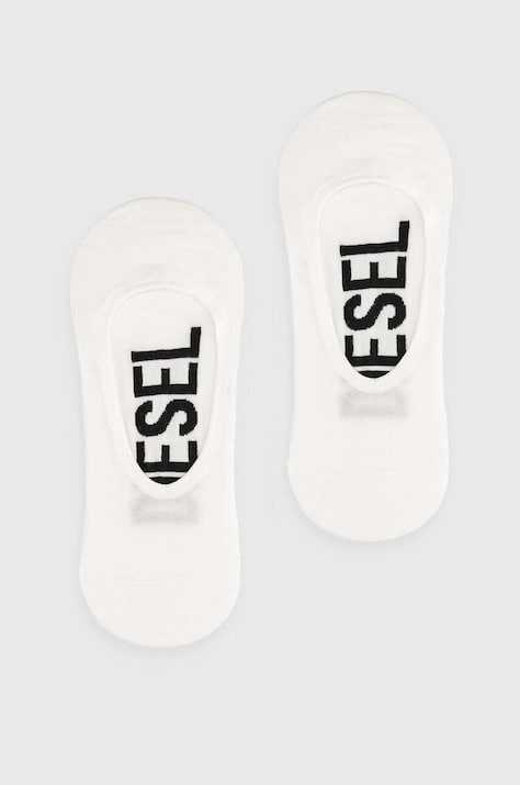 Κάλτσες Diesel SKM-HIDEPAT-TWOPACK SOCKS 2PACK 2-pack χρώμα: άσπρο, 00S0MG.0IQAS