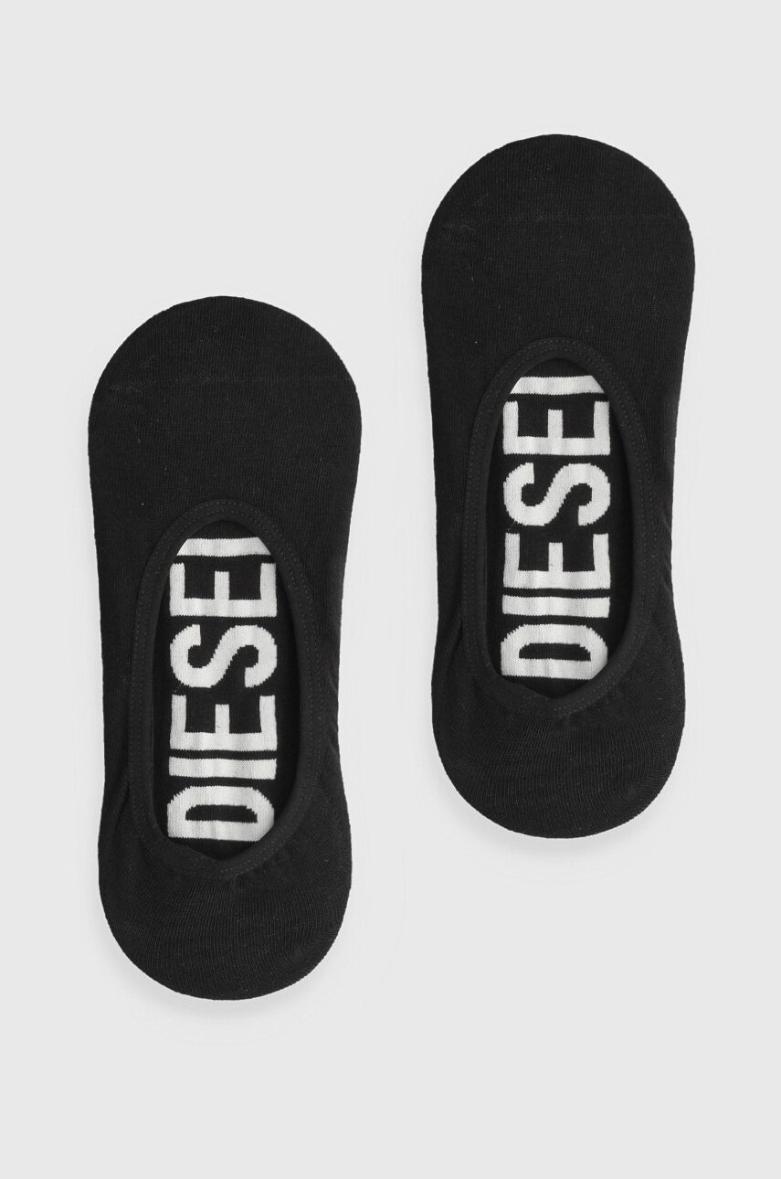 Čarape Diesel SKM-HIDEPAT-TWOPACK SOCKS 2PACK 2-pack za muškarce, boja: crna, 00S0MG.0IQAS