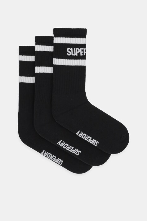 Superdry sosete 3-pack barbati, culoarea negru, M3110462A-CUJ