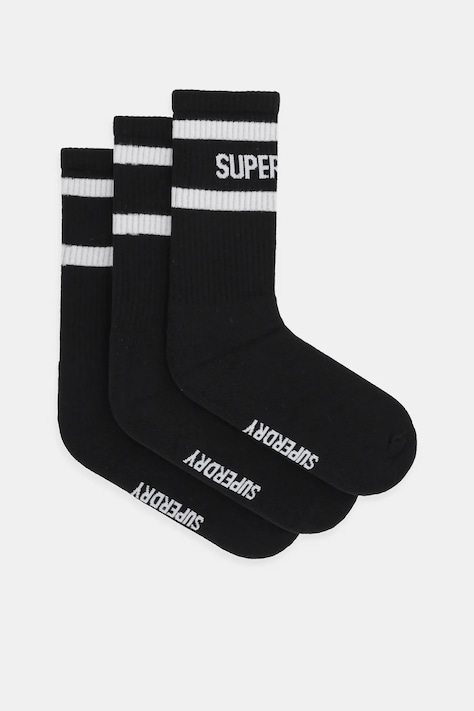 Ponožky Superdry 3-pak pánske, čierna farba, M3110462A-CUJ