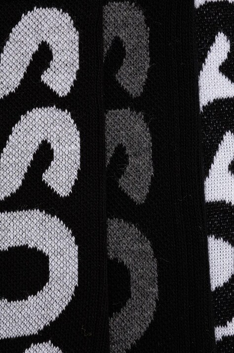 BOSS шкарпетки чоловічі 3P QS Rib Logo CC 3-пак — AW24-LGM02M, чорний — фото 2