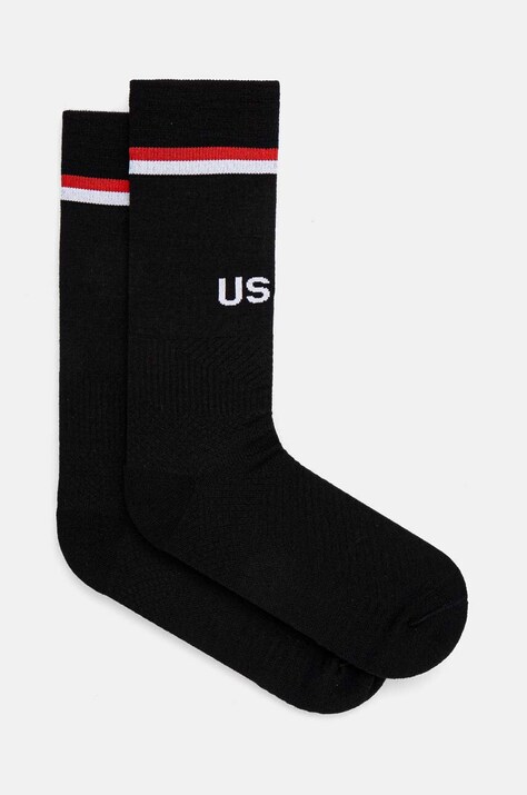 Vlněné ponožky AMBUSH Logo Low Soccer Socks černá barva, BMRA002F24KNI0011000