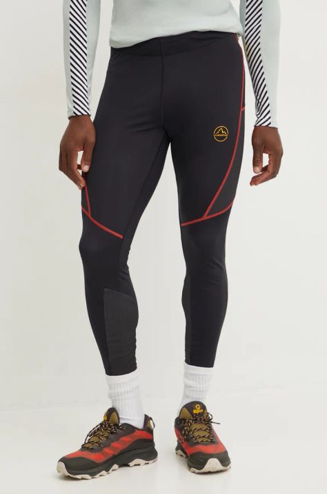 LA Sportiva legginsy sportowe Triumph męskie kolor czarny z aplikacją P32999100