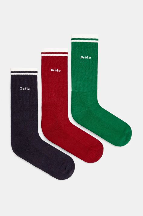 Drôle de Monsieur socks La Chaussette DrUle 3-pack men's E-SK100-CO024-MC