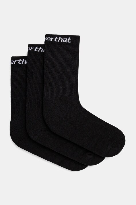 Ponožky thisisneverthat SP-Logo Socks 3Pack 3-pack pánské, černá barva, TNCO0TUNSO01