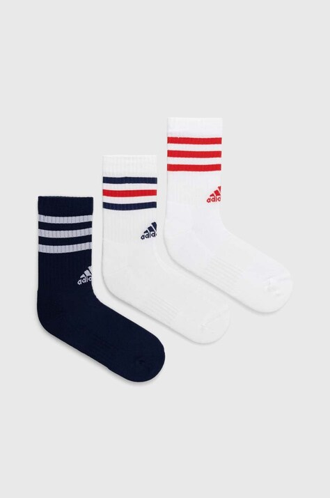 Κάλτσες adidas Essentials 3-pack χρώμα: άσπρο, IY8643