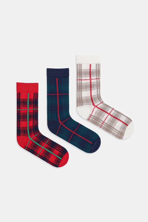 Čarape United Colors of Benetton 3-pack boja: crvena, 6AO31701A