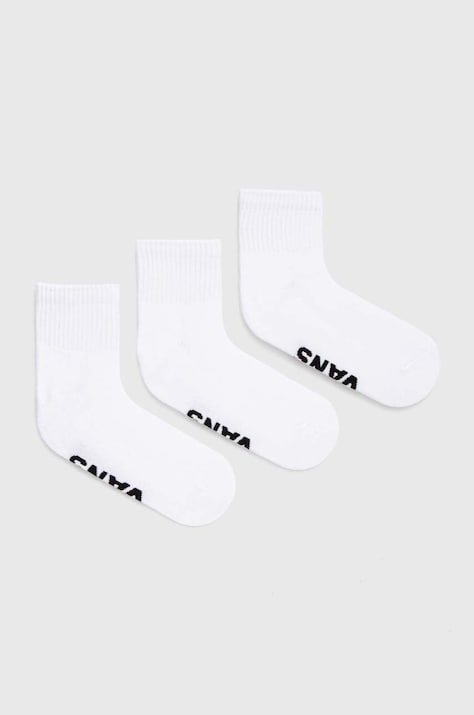 Čarape Vans 3-pack boja: bijela, VN000FV7WHT1