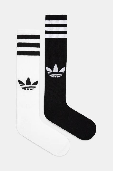 Чорапи adidas Originals (2 чифта) в бяло IW8610